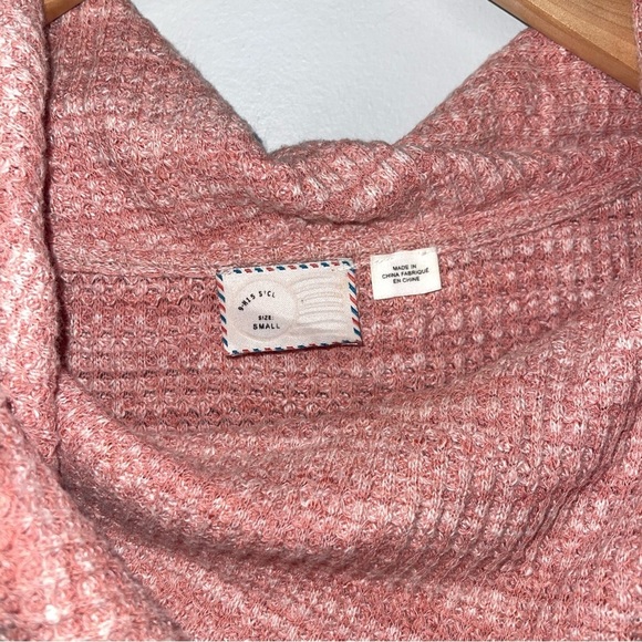 Anthropologie Postmark Sweater Size Small Pink "Maurisa" Cowl Neck Long Sleeves - Picture 9 of 11